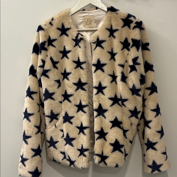 Star Patterned Soft Jacket - Picture 1 of 8